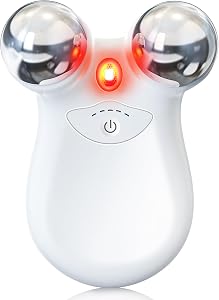 Microcurrent Facial Device,Latest Red Light Technology，Enhances The Ability to Lift The Fa