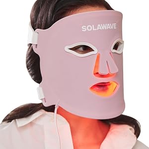 Solawave LED Light Therapy Face Mask | Red, Deep Red, Near Infrared & Amber LED Lights