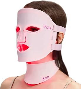 IFAE Red Light Therapy for Face and Neck, Red Light Therapy Mask with 850nm Infrared (NIR)