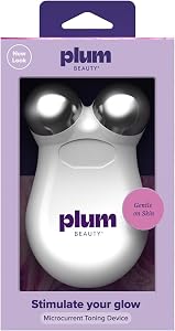 Plum Beauty Microcurrent Toning Device – Skin Tightening & Face Contour Massager, Self